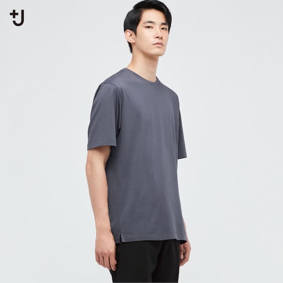 +J Supima® Cotton Relaxed-Fit Crew Neck T-Shirt - Picture 6 of 6